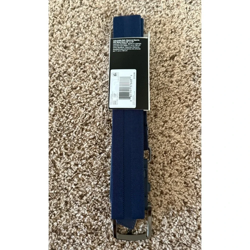 Nike Adjustable Baseball Belt Navy Blue Unisex Adult Fits Waist 28
